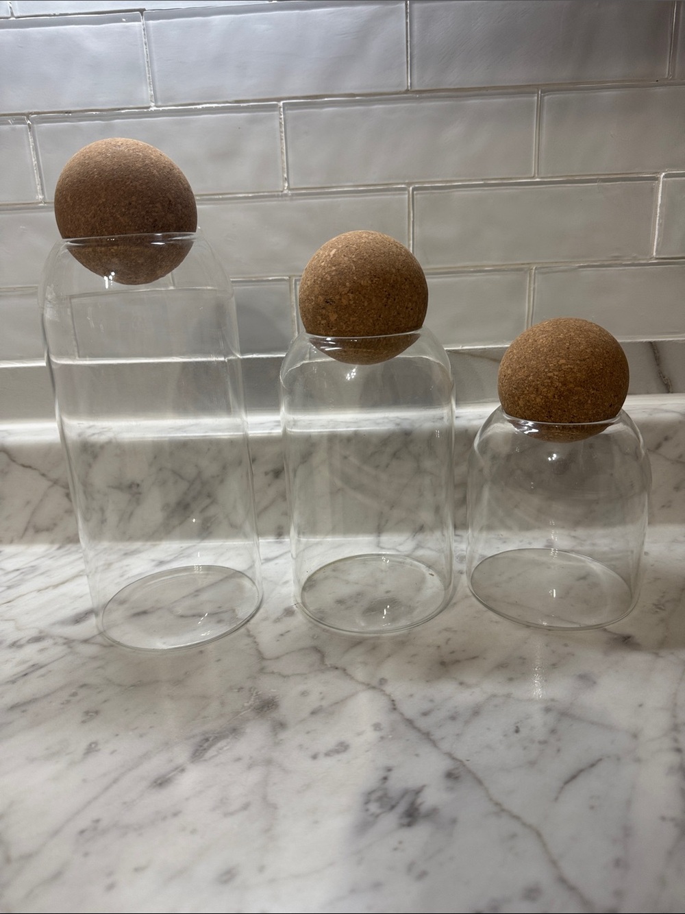 Glass storage containers